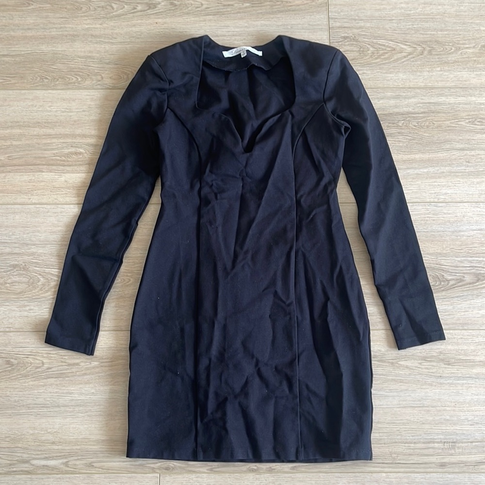 Lovers+Friends Women’s Long Sleeve Mini Dress Black Size Small